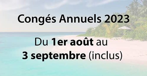 Congés annuels 2023
